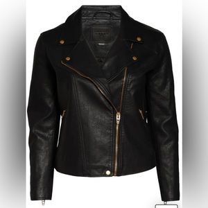 Blank NYC lifechanger faux leather moto jacket